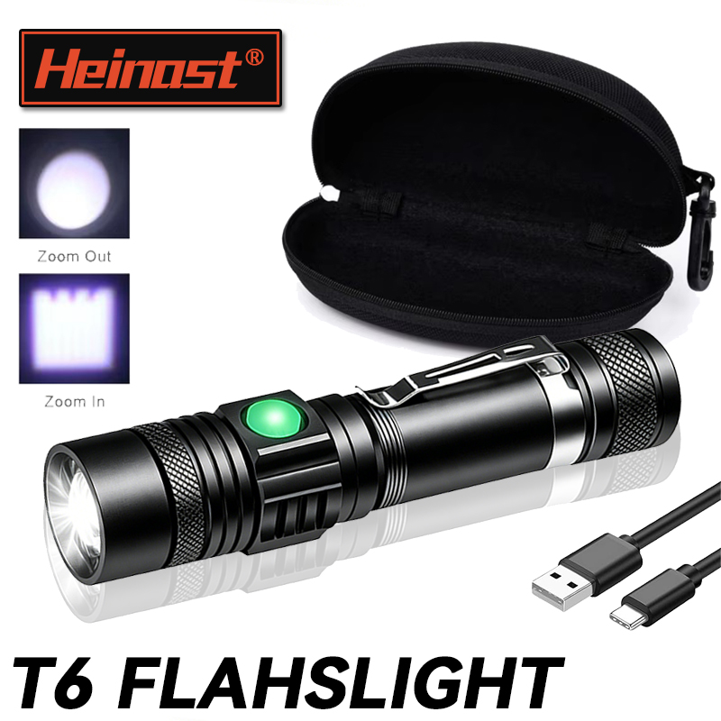 Outdoor Camping Adventures - T6 LED Wiederaufladbare Taschenlampe, 18650 Zoombare