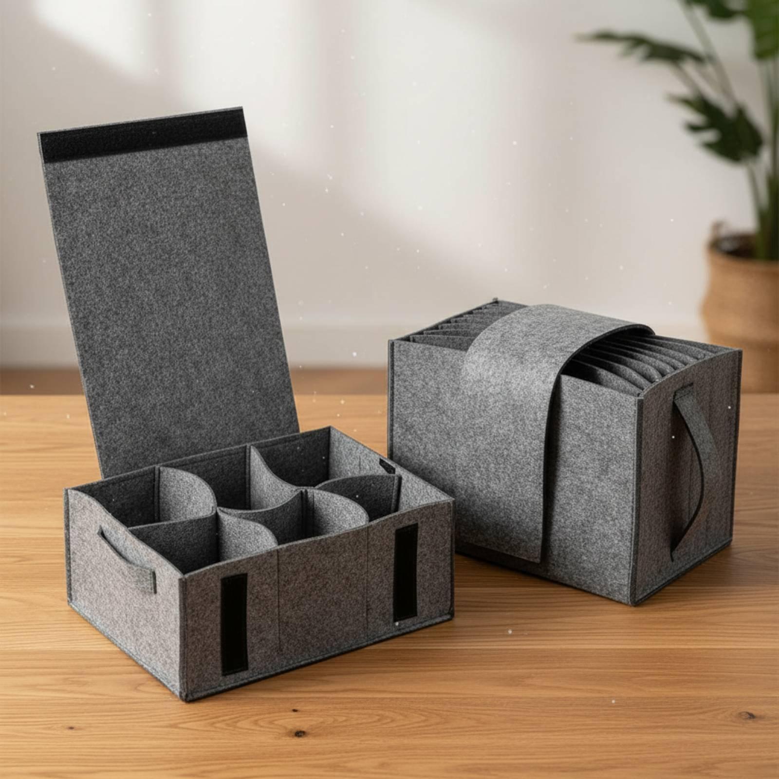Outdoor Camping Kitchen - Filz-Aufbewahrungstasche für den Haushalt, tragbarer Besteckträger,