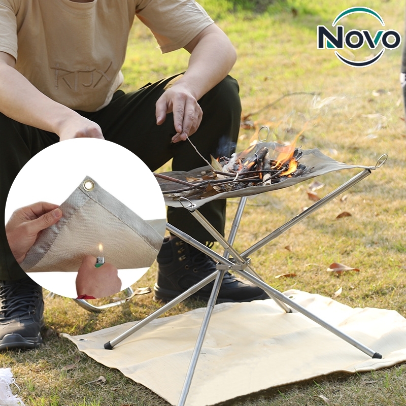 Outdoor Camping Fire Pit - Feuerfeste Matte für Camping im Freien,