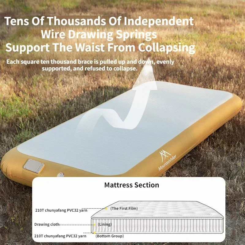 Outdoor Camping Carpet - Mountainhiker 2-Personen Automatisch Aufblasbare Luftmatratze für