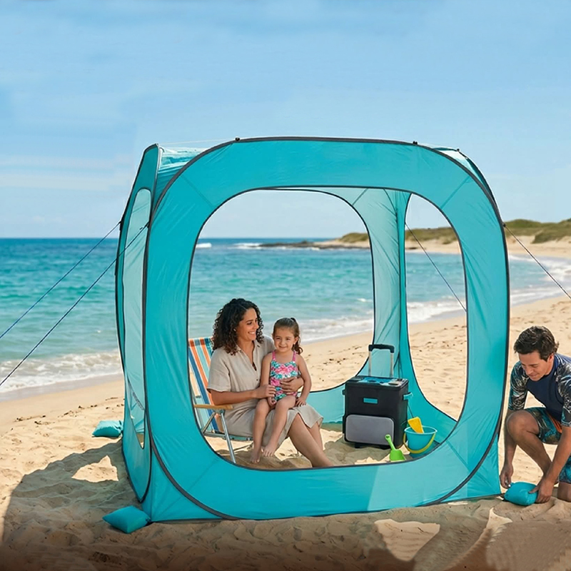Outdoor Camping Rentals - Strand-Cabana-Zelt Schnell Aufzubauendes Mietzelt Tragbarer Faltbarer
