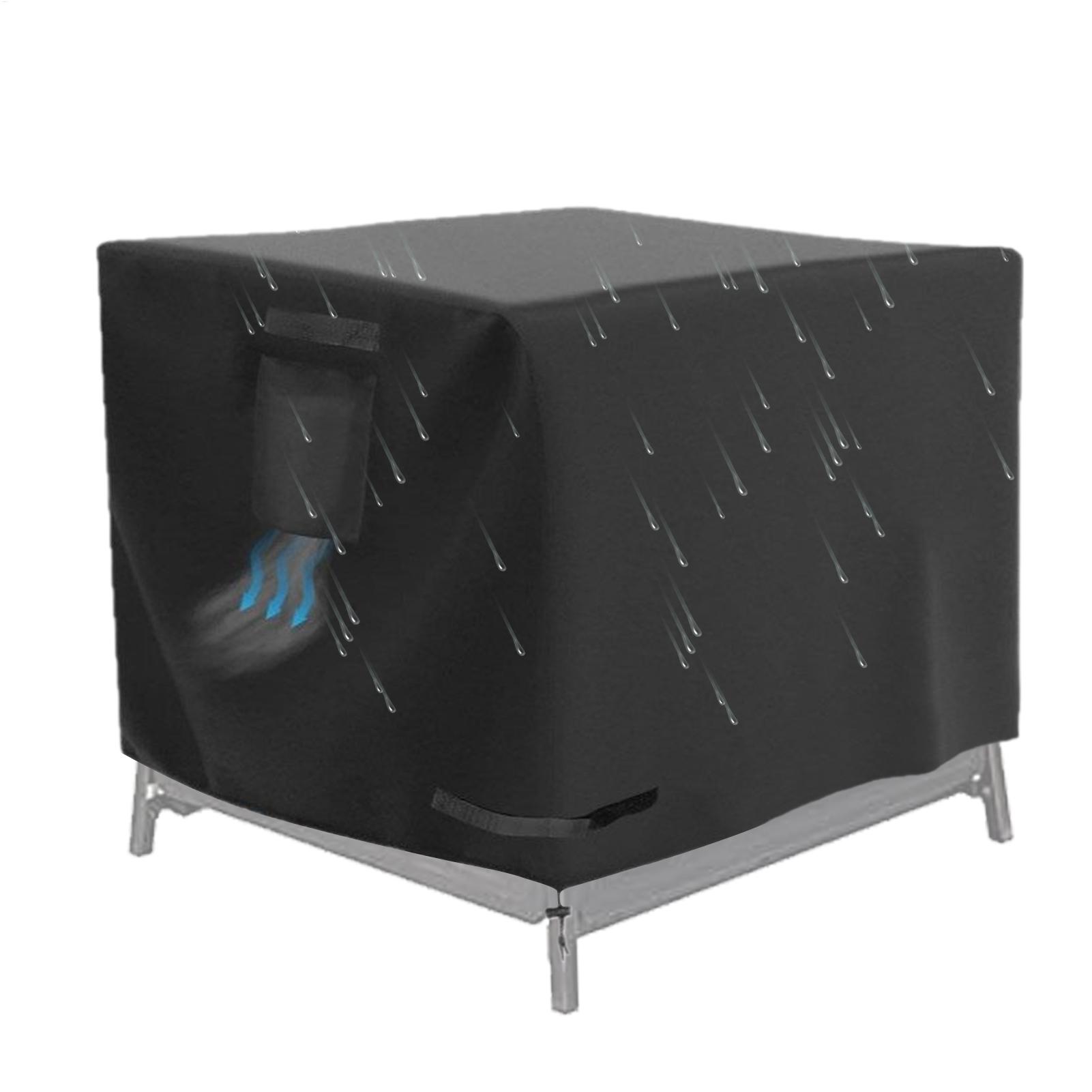 Outdoor Camping Fire Pit - Feuerstellen-Abdeckung, quadratisch, 76,2 cm, wasserdicht, Schild,