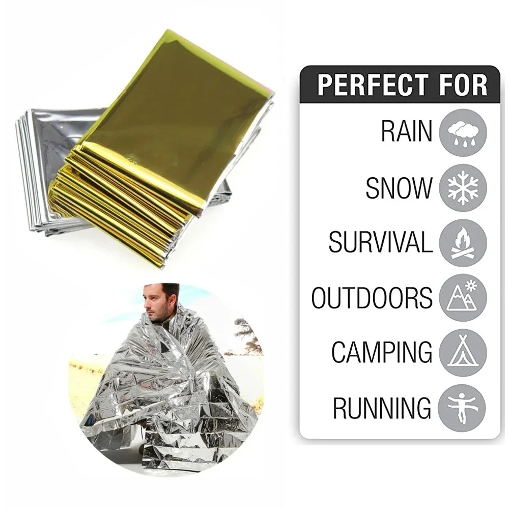 Outdoor Camping Carpet - 5Pcs Notfall Thermische Decke Falten Wasserdicht
