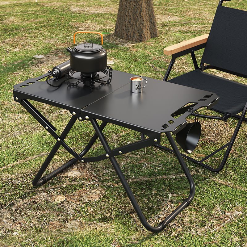 Outdoor Activities In Camping - Tragbarer Outdoor-Klapptisch aus Karbonstahl – multifunktionaler