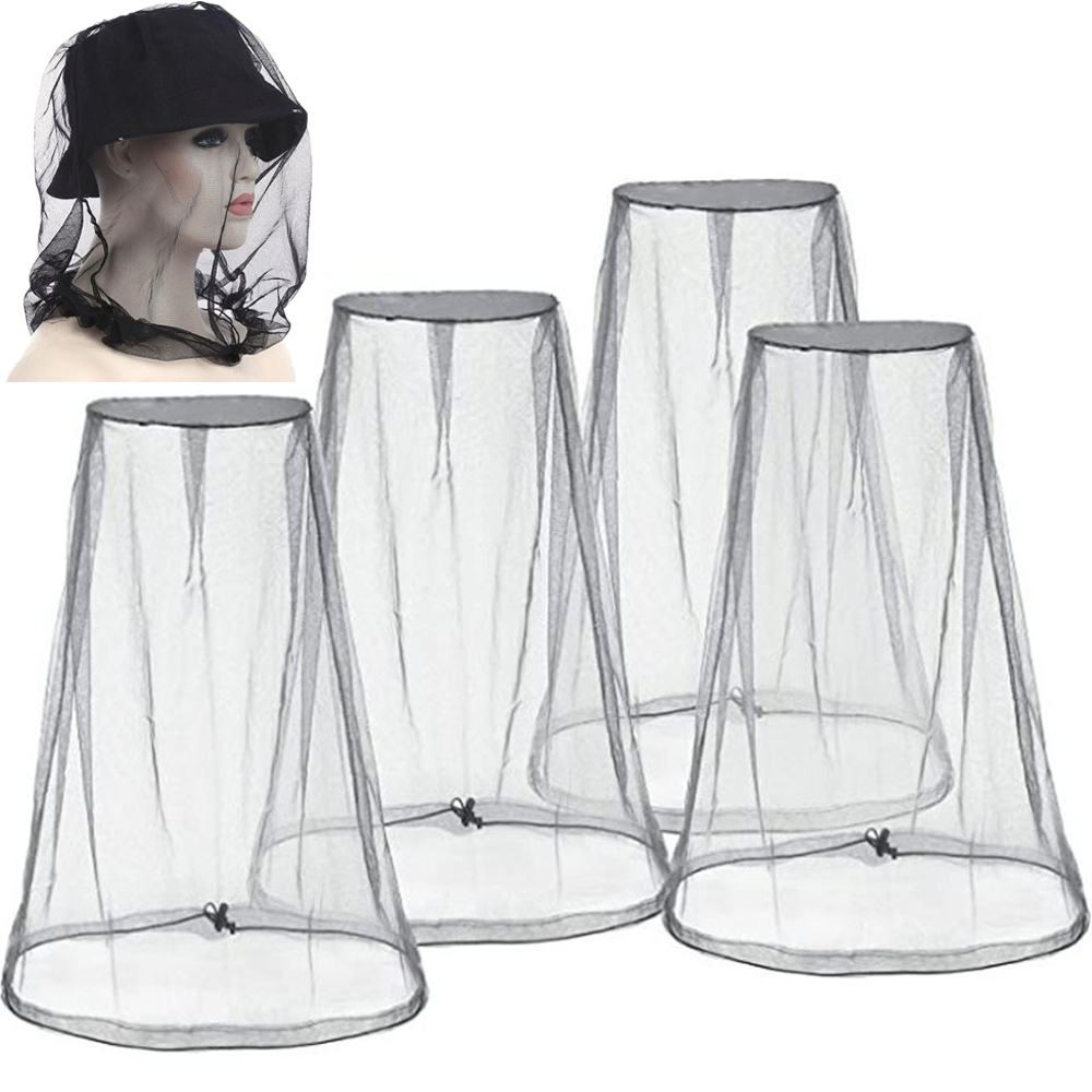 Outdoor Camping Bug Zapper - Outdoor-Moskito-Kopf-Netznetze, Gartenhut, insektensicherer Hut zum Wandern,