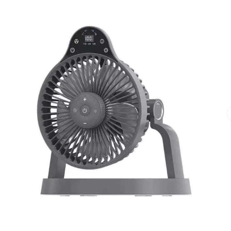 Outdoor Activities In Camping - Multifunktionaler Outdoor-Camping-Ventilator mit Licht, Tragbarer Integrierter