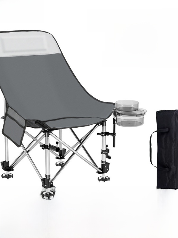 Outdoor Camping Gear Brands - Tragbarer Klappbarer Mondfischerstuhl mit Hohldesign für