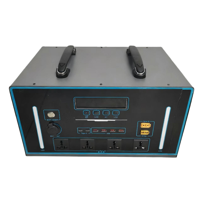 Portable Power Station - AC 2000W 2500W LiFePO4 Batterie MPPT