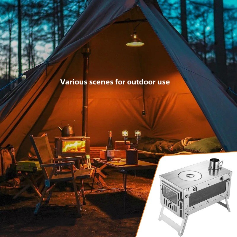 Tragbarer Zeltherd aus Edelsta – Outdoor Camping Fire Pit Bewertung und Preis