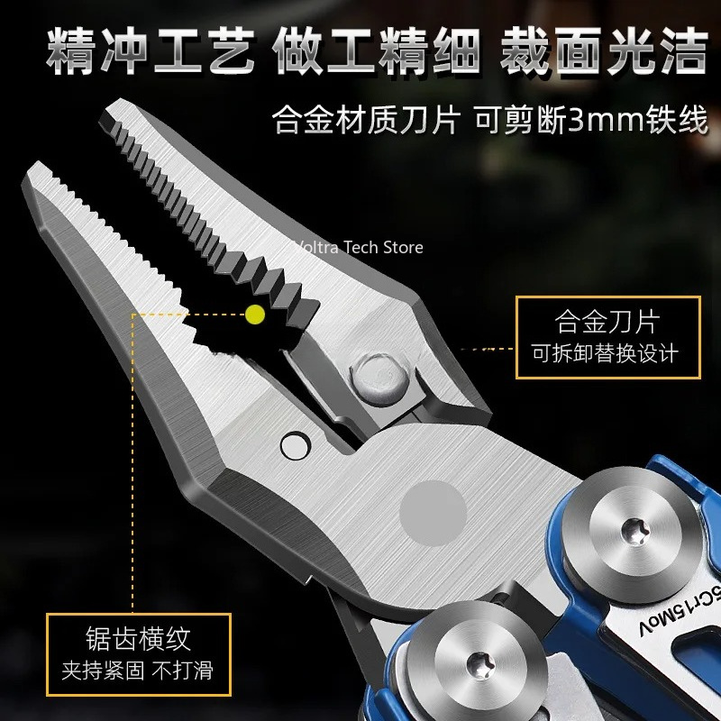 Multifunktionszange, Edelstahl – Camping Knife Multi-Tool Bewertung und Preis