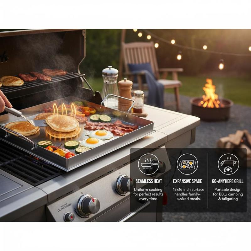 Universelle Flachgrillplatte 1 – Outdoor Camping Kitchen Bewertung und Preis