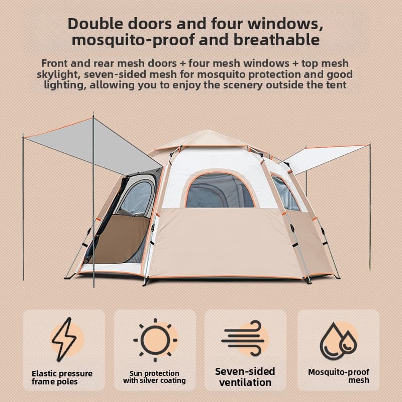 Tragbares 5-8-Personen-Camping – Camping Zelt Outdoor Bewertung und Preis