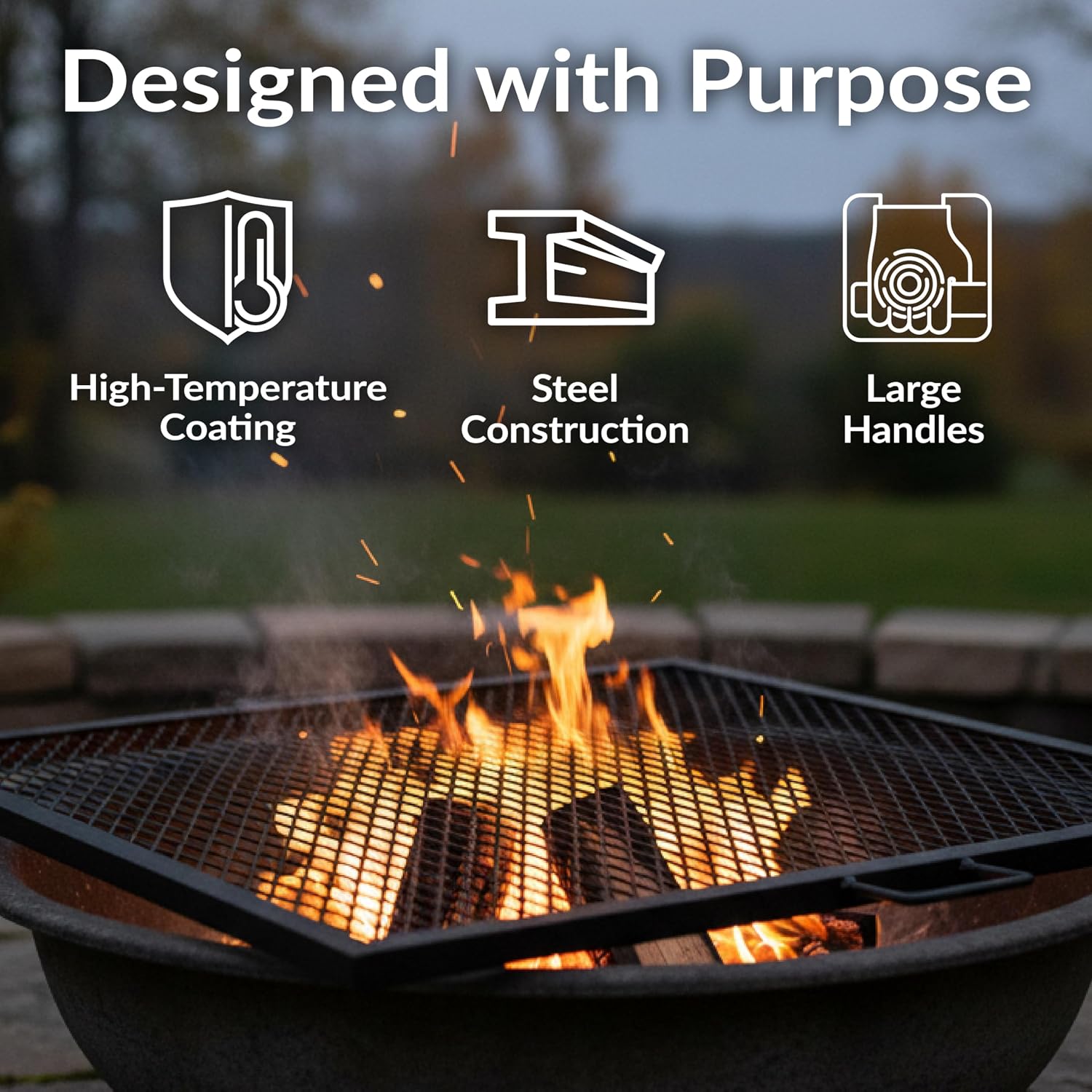 40 Zoll quadratischer, robuste – Outdoor Camping Fire Pit Bewertung und Preis