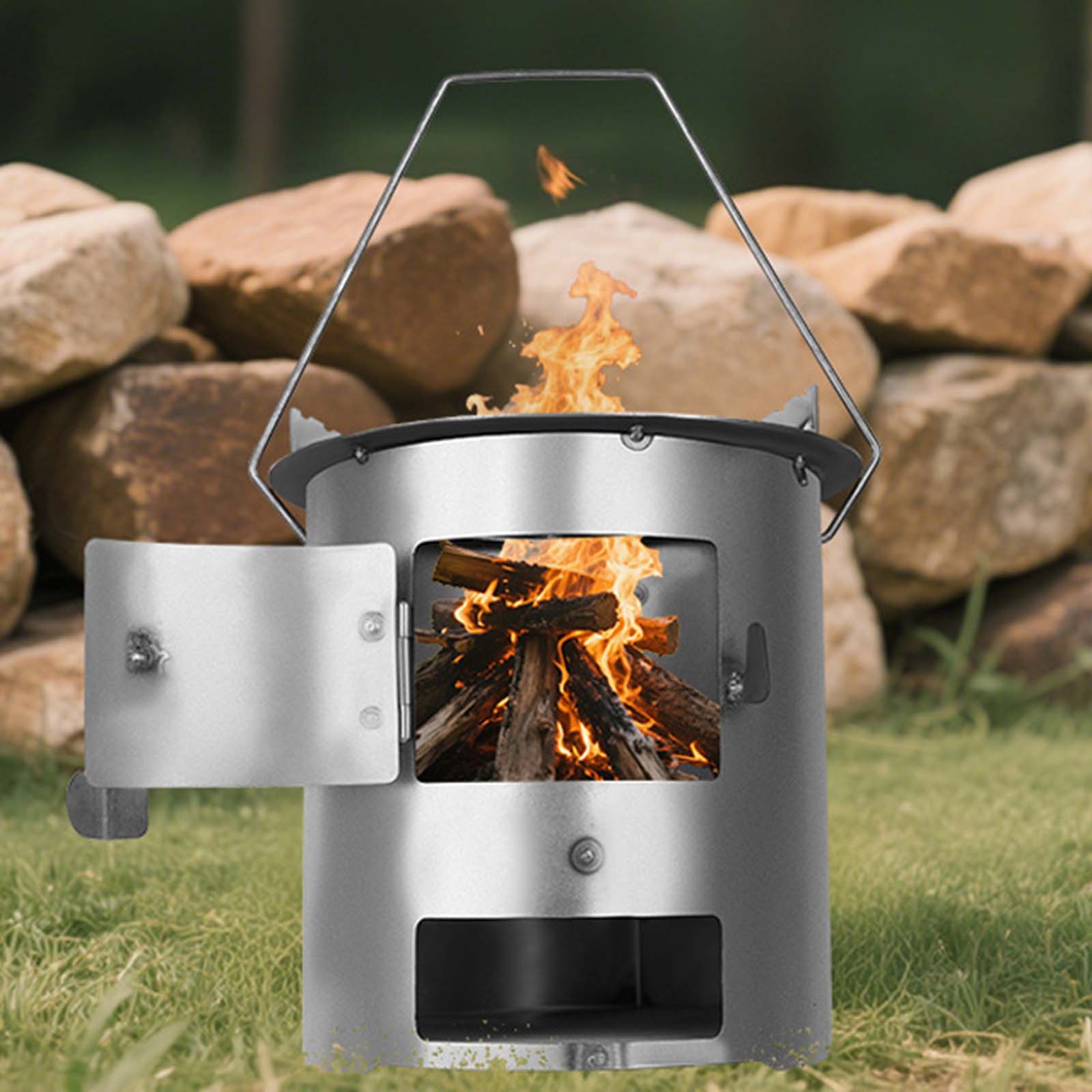 20 cm tragbarer Holzofen, Outd – Outdoor Camping Fire Pit Bewertung und Preis