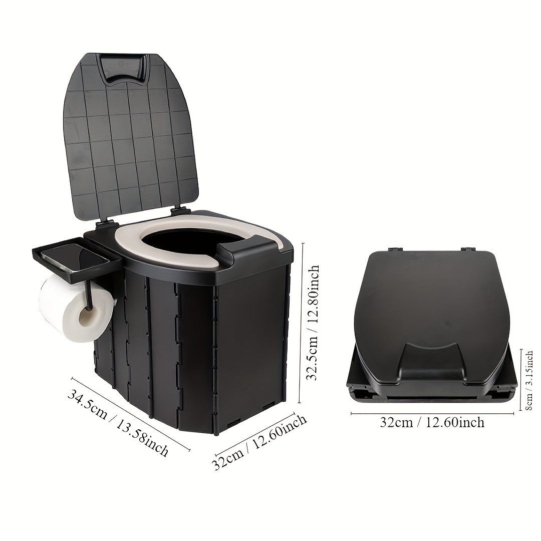 Tragbare Klapptoilette mit PU- – Outdoor Camping Carpet Bewertung und Preis