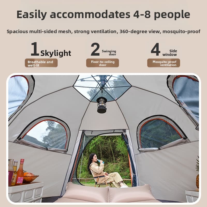 Maßgefertigtes Tragbares 5-8-P – Camping Zelt Outdoor Bewertung und Preis
